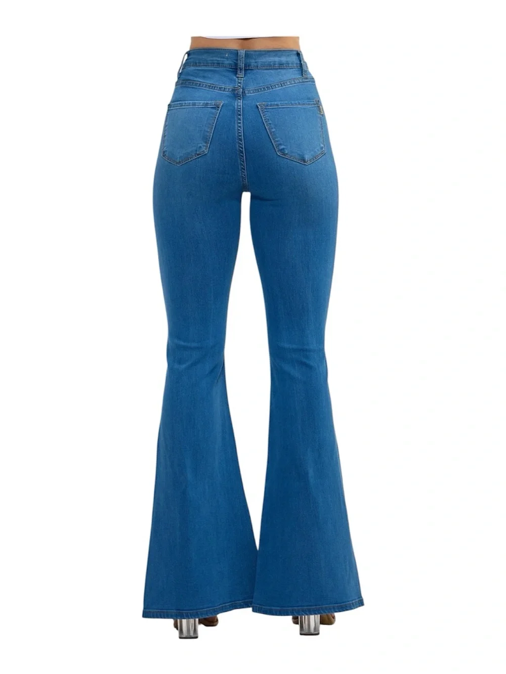 Vibrant M.I.U Tall Bell Flare Jeans - Picture 5 of 11